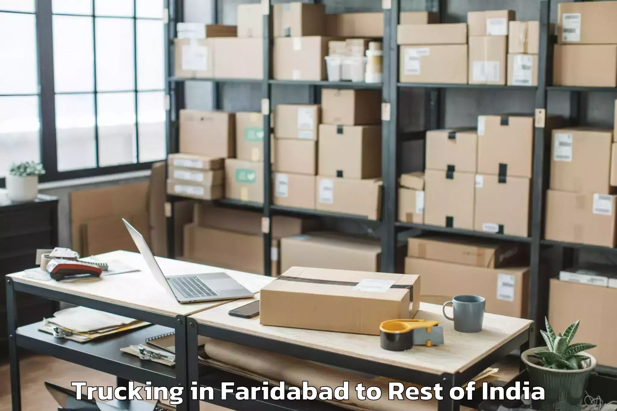 Book Faridabad to Thingbu Trucking Online